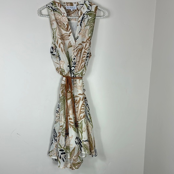En Saison Nina Tropical Print Mini Dress Large - Picture 5 of 14